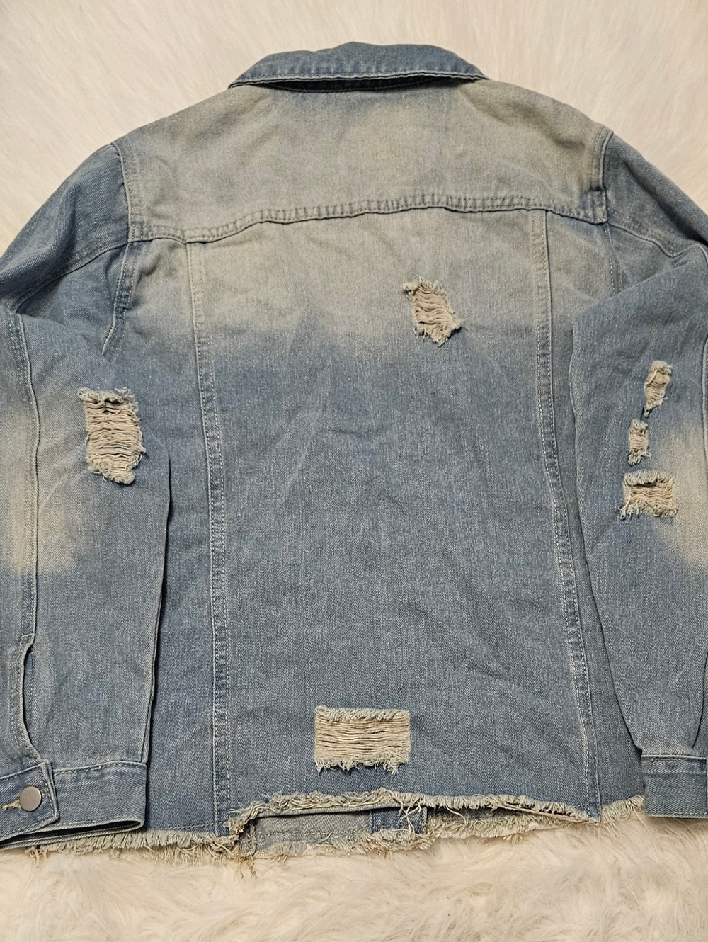 Distressed Denim Jacket - Picture 2 of 4